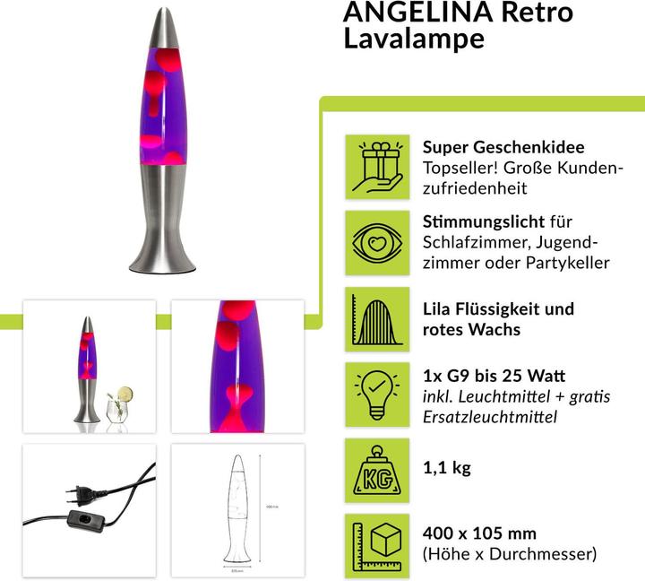 Immagine prodotto Licht-Erlebnisse Angelina (210 lm, G9)