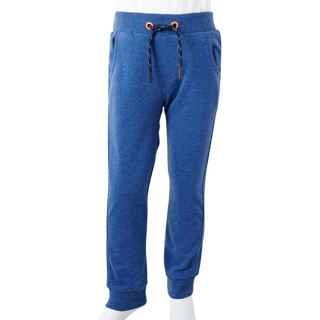 VidaXL, Jungen, Sporthose, Kinder-Trainingshose Dunkelblau 104,Material: 80 (104), Blau, 104