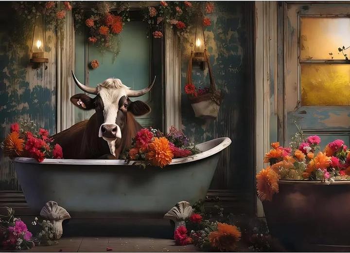 Immagine prodotto Ravensburger La mucca nella vasca da bagno (1000 pezzi)
