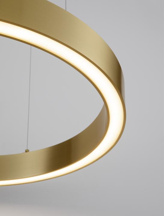 Productafbeelding Nova Luce STING LED hanglamp brons 40W warm wit 200x60cm dimbaar 9558602 (2153 lm)