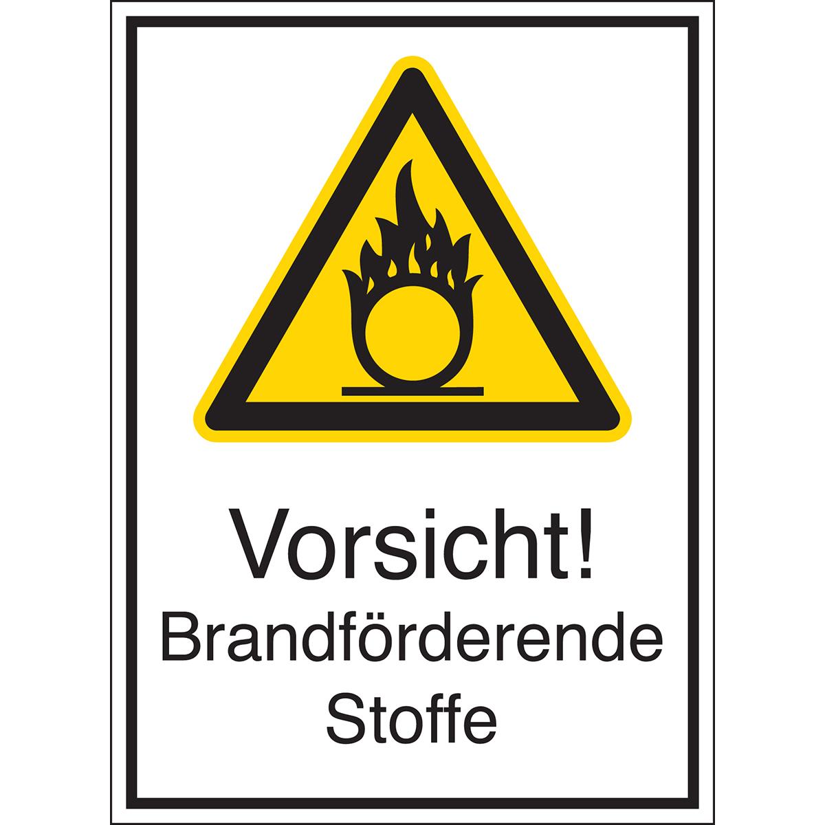Brady STD-742-131X185-B7527, Warnschilder - Vorsicht! Brandfördernde Stoffe (801322)