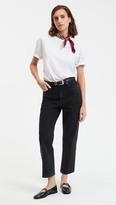 Immagine prodotto La Redoute Collections Jeans dritti a vita alta con lunghezza 7/8 (Banda radio 38 (2600 MHz))