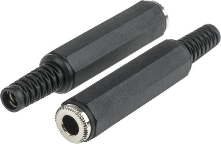 RS PRO Klinken-Buchse 6,35 mm Gerade, 3-polig Stereo Kabelmontage