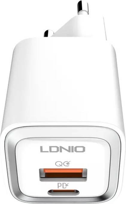 Ldnio A2318M USB, USB-C Wall charger + USB-C - Lightning Cable (20 W)