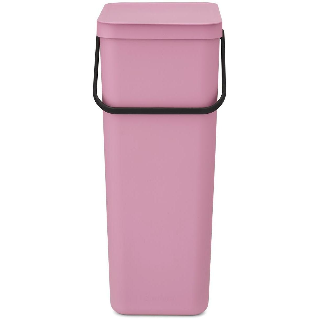 Brabantia Recyclingbehälter Sort & Go 40 l, Rosa, Pattumiera, Rosa, Pink