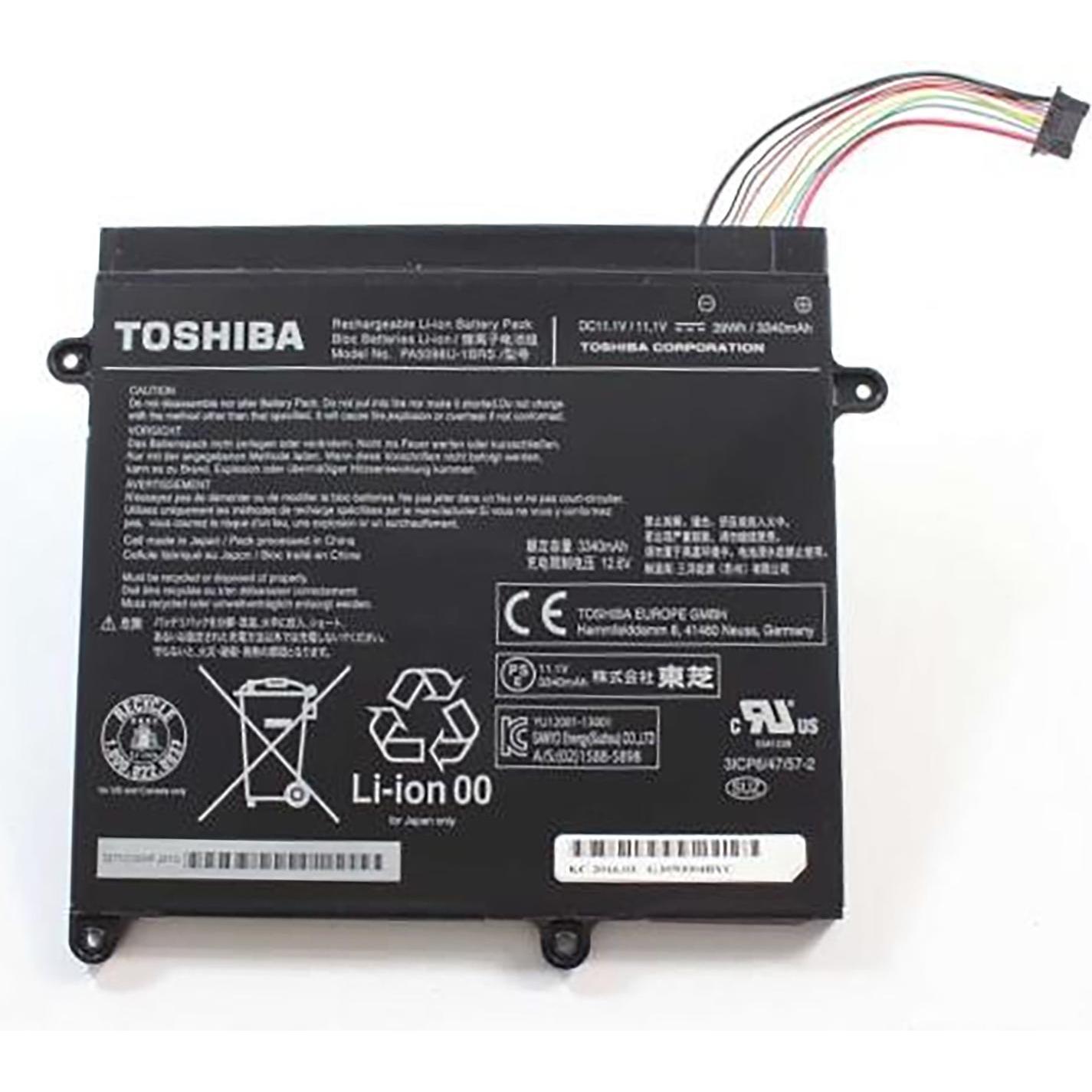 Toshiba Original Akku für Portege Z10t-A (3600 mAh), Notebook Akku, Schwarz