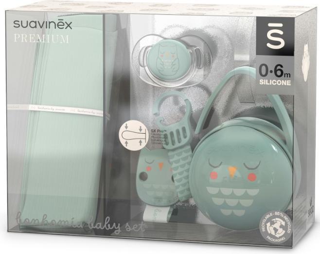 Actual product image Suavinex Bonhomia Green Gift Set (1x, 0 - 6 Months)