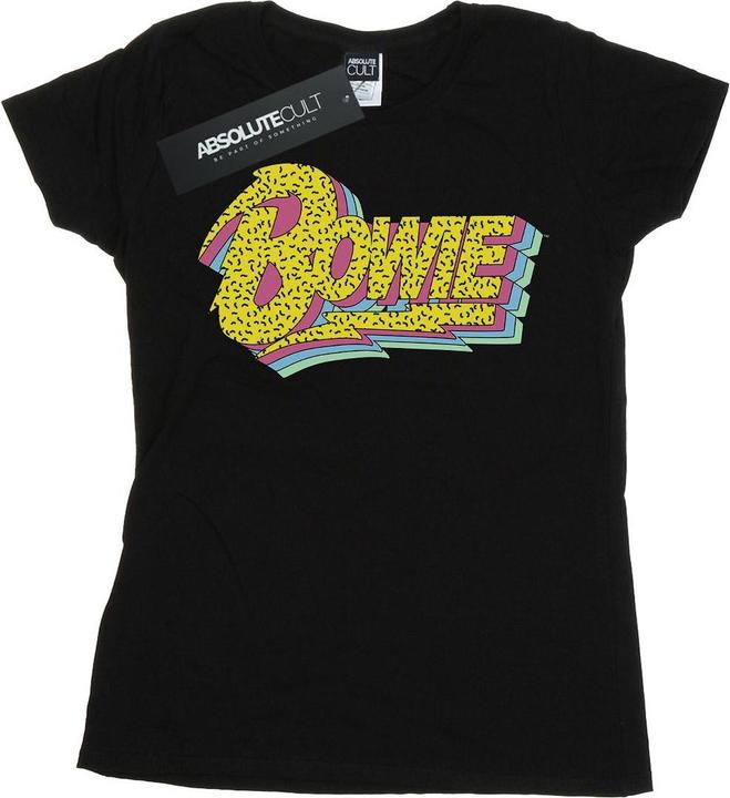 Actual product image David Bowie Womens/Ladies Moonlight 90s Logo Cotton T-Shirt (M)
