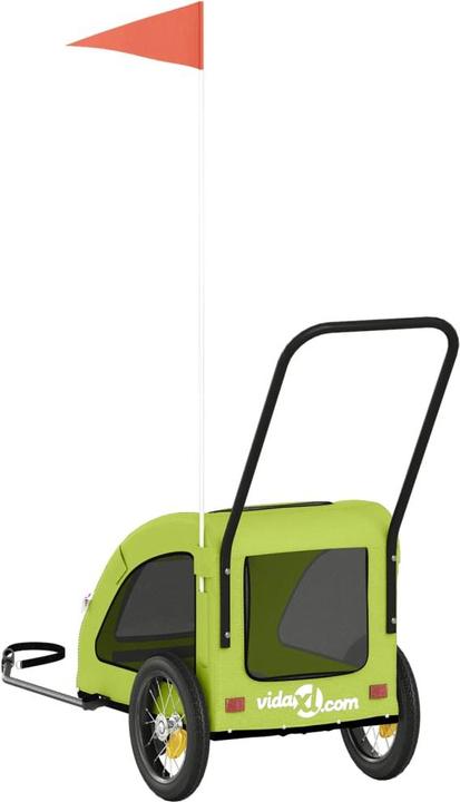Image du produit VidaXL Fahrradanhänger Hunde Oxford-Gewebe und Eisen
