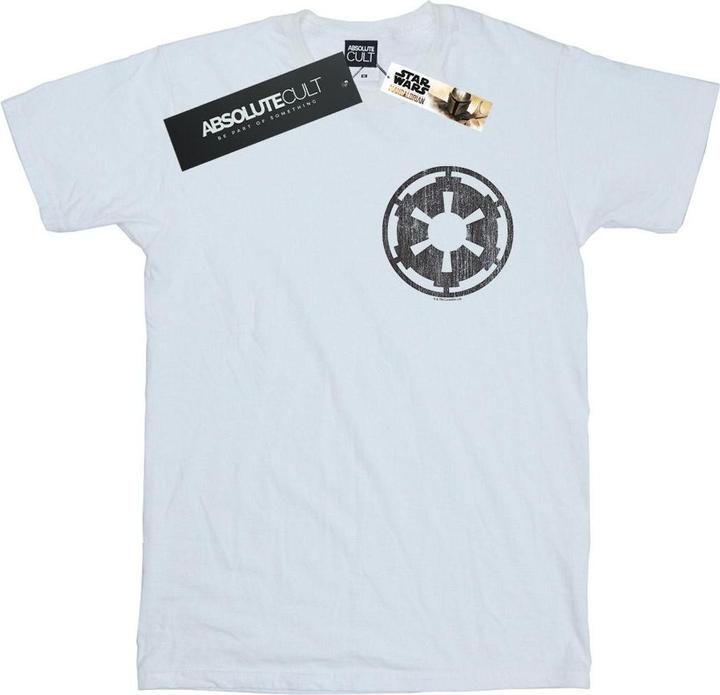 Immagine prodotto Star Wars The Mandalorian Galactic Empire Insignia Breast Print Maglietta Uomo (XL)