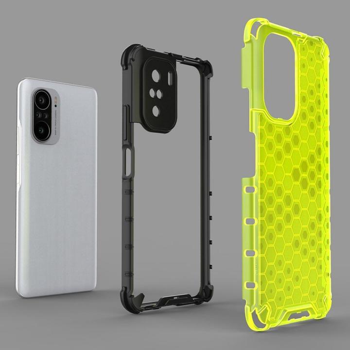 Actual product image Hurtel Honeycomb Case armour cover with TPU Bumper for Xiaomi Redmi K40 Pro+ / K40 Pro / K40 / Poco F3 (K40, Xiaomi Redmi K40 Pro+)
