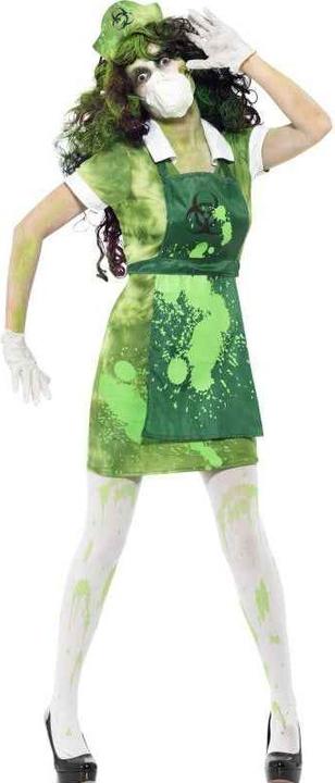 Immagine prodotto Smiffys Costume da donna per Halloween da zombie vittima dei raggi, verde (S)