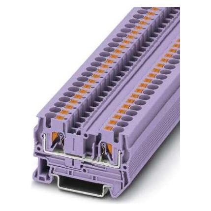 Phoenix Contact Durchgangsklemme PT 4 VT, Elektronikkabel + Stecker, Violett