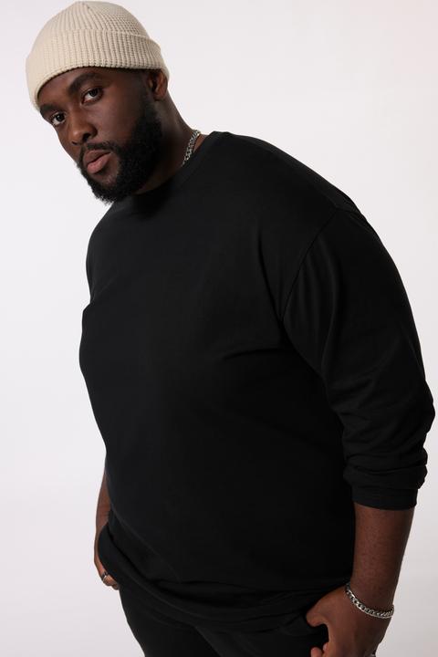 Immagine prodotto Sthuge Maglia basic con maniche lunghe e taglio oversize, fino alla tg. 8XL (7XL)
