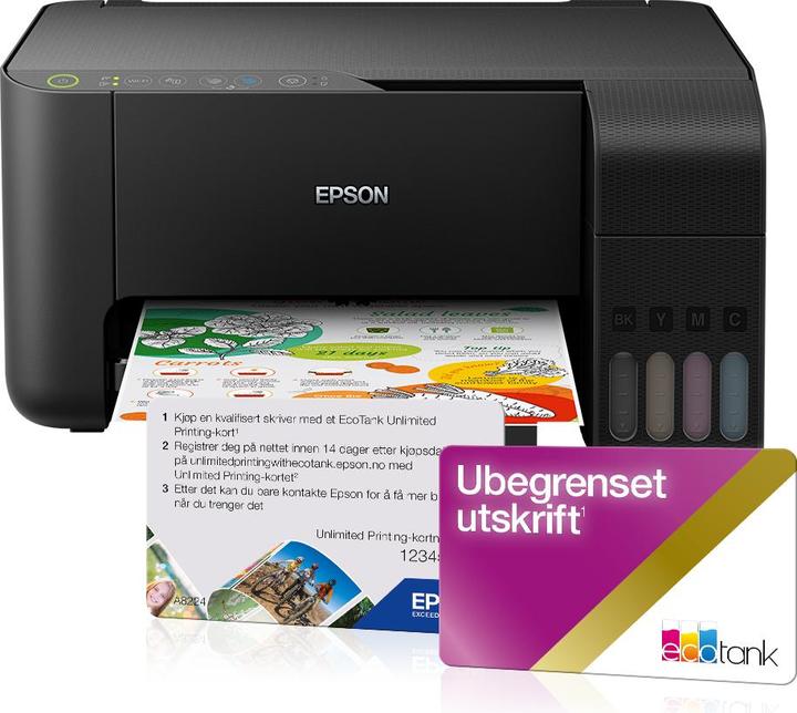 Image du produit Epson ET-2710 EcoTank Unlimited (Réservoir d'encre, Couleur)