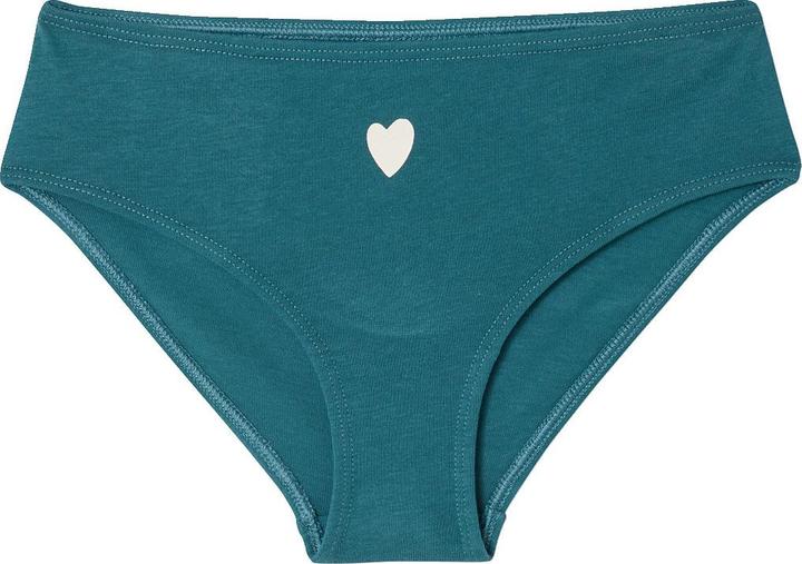 Produktbild Vertbaudet 7er-Pack Slips mit Herzmotiv, Bio-Baumwolle Mädchen BASIC (110, 7er Pack)