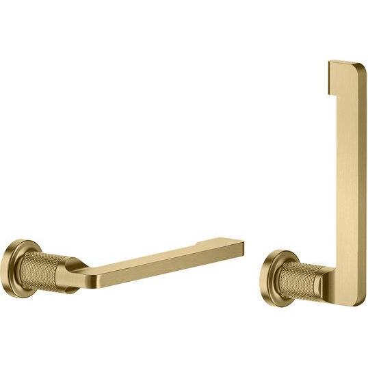 Gessi, Toilettenpapierhalter, Inciso WC-Papierrollenhalter oder Ersatzrollenhalter zur Wandmontage, senkrecht/waagerecht...