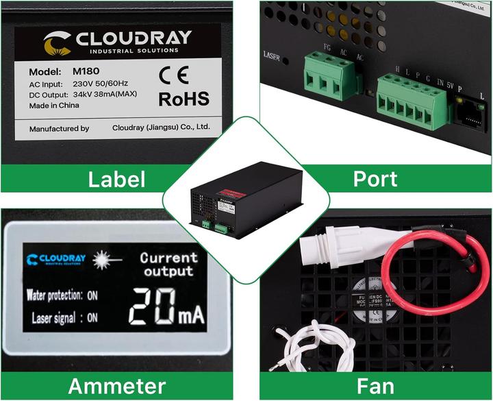 Image du produit Cloudray MYJG180 CO2 Laser Netzteil