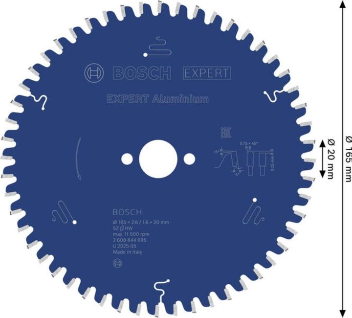 Productafbeelding Bosch Professional Zubehör Cirkelzaagblad Expert voor Aluin
