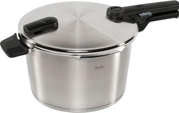 Produktbild Fissler Schnellkochtopf 26cm 8,0l mit gelochtem Einsatz 8,0l (Dampfkochtopf, Edelstahl, 28 x 20 cm)