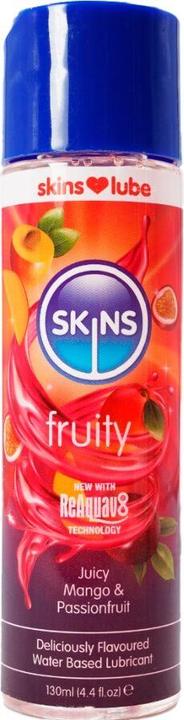 Skins Fruity" Juicy Mango & Passionfruit 130ml Lubricant with natural fruit flavours (130 ml)