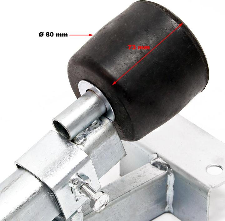 Image du produit Wiltec Porte-bateau avec rouleaux de quille 500kg max. Aide à la manoeuvre Centrage Embarcation Chargement