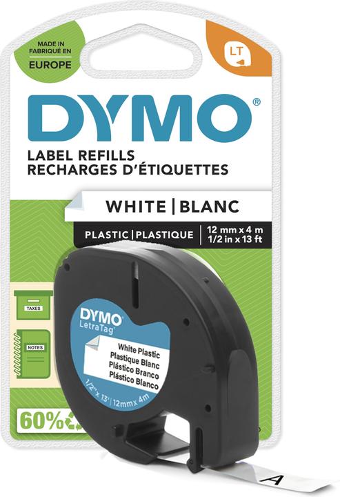 Dymo S0721660 Kunststoffband (1.20 cm, Weiss)