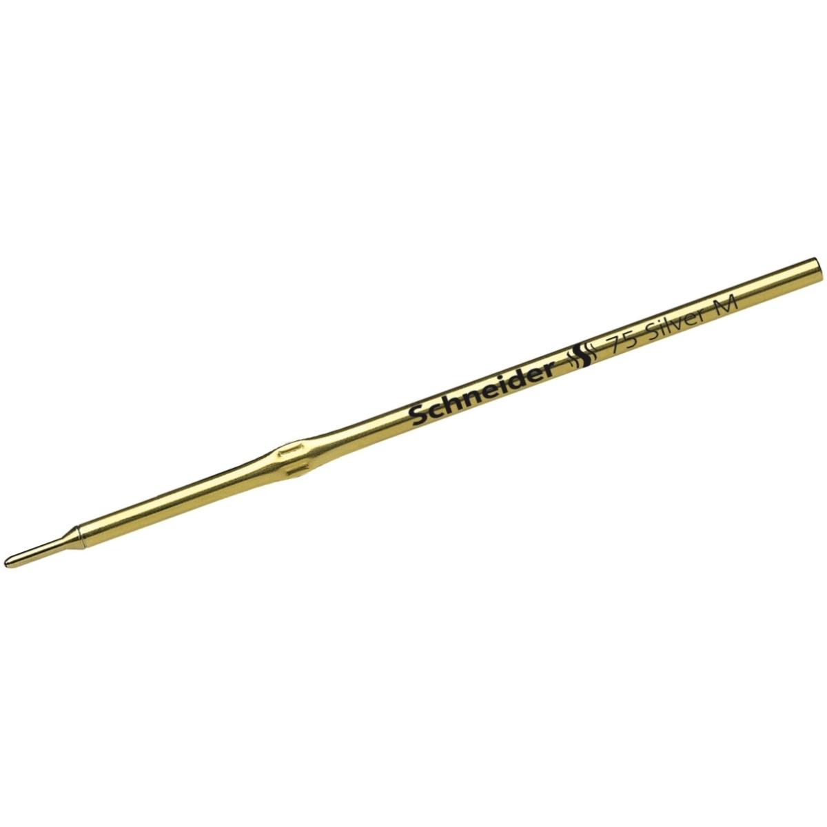 Schneider, Ersatzpatrone, Kugelschreibermine Express 75 Strichstärke: 0,6 mm Schreibfarbe: silber (Gelmine, Silber, 0.60...