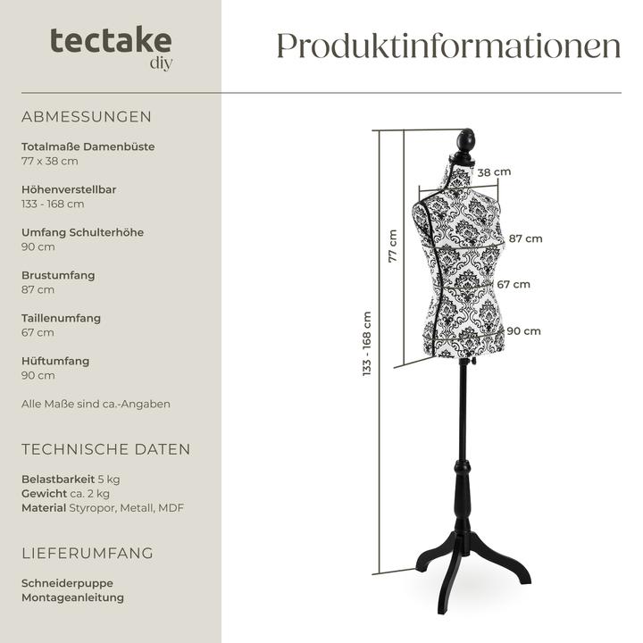 Produktbild tectake Schneiderpuppe