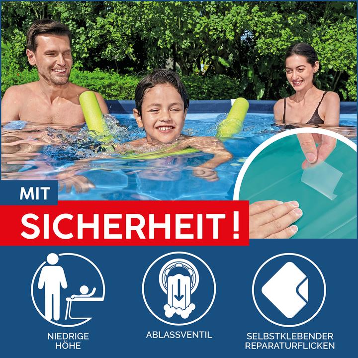 Actual product image Bestway Steel Pro Frame Pool (221 x 150 x 43 cm)