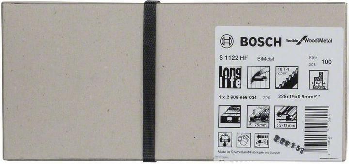Immagine prodotto Bosch Professional Zubehör Lama per sega a nastro S 1122 HF. Per seghe alternative