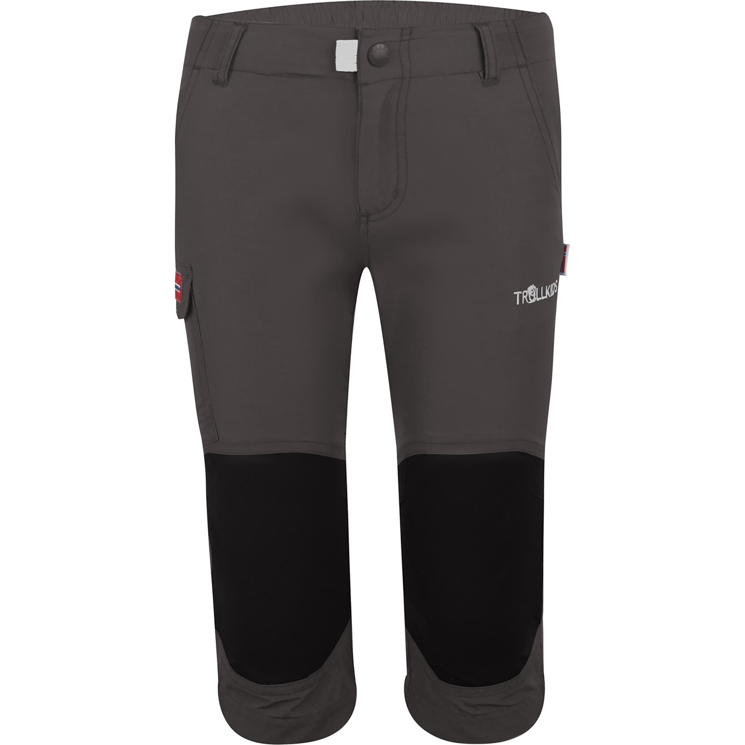 Trollkids, Unisex, Outdoorhose, Kid's Hammerfest 3/4 Pants (146), Grau, 146