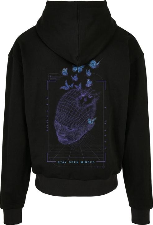 Actual product image Mister Tee Grid Head Butterfly Oversize Zip Hoody - 131379 (5XL)