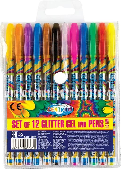 Image du produit Panta Plast CENTRUM Glitter Gel Pen 12 ass. (12x)