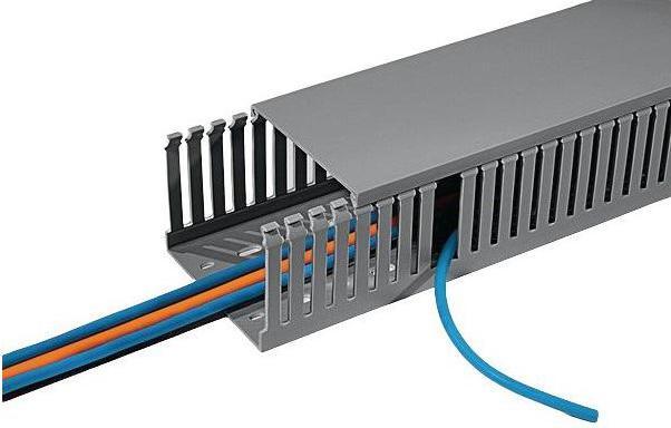 Produktbild HellermannTyton Slotted trunking DIN narrow W50 x H100mm (200 cm)
