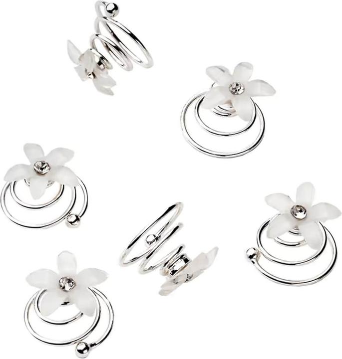 Image du produit Trisa Celebride Curlies en forme de fleurs blanches
