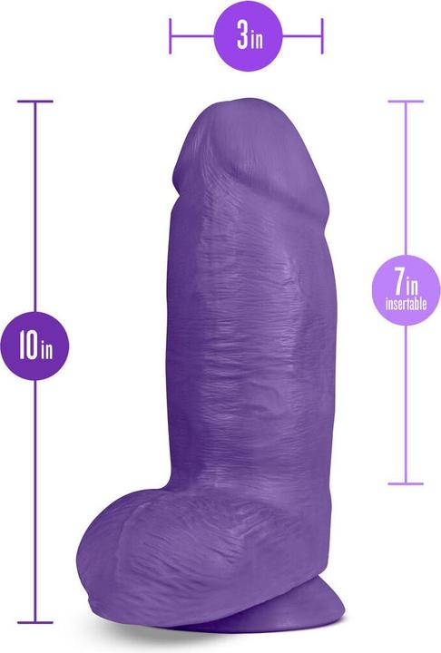 Produktbild Blush Novelties Au Naturel Chub - 10 Inch Long - Fat 3" Thick Dildo - Ultra Soft Sensa Feel Dual Den