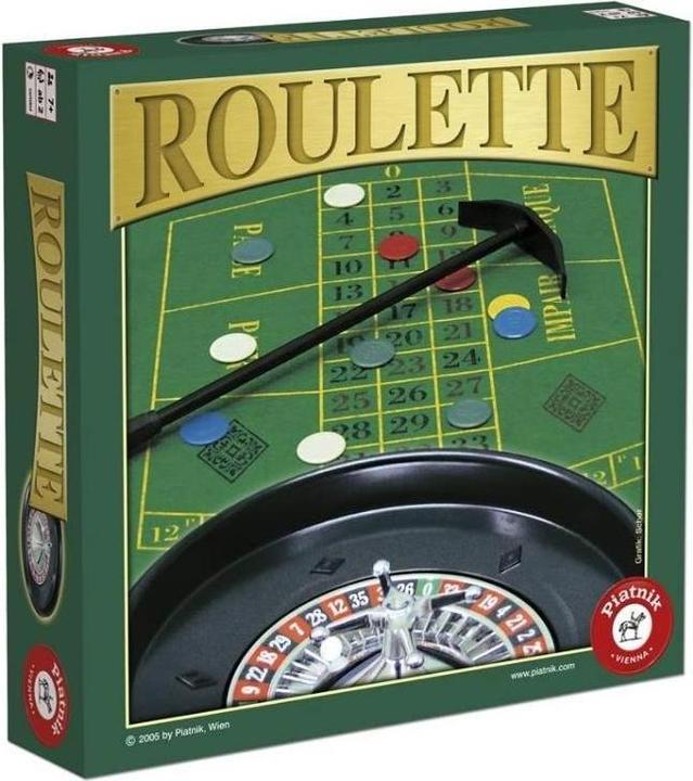 Produktbild Piatnik Roulette (Dänisch, Deutsch, Englisch, Finnisch, Niederländisch, Norwegisch, Schwedisch, Ungarisch, 2 - 6 Spieler)