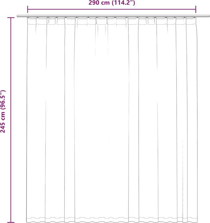 Produktbild vidaXL Vorhang (290 x 245 cm)