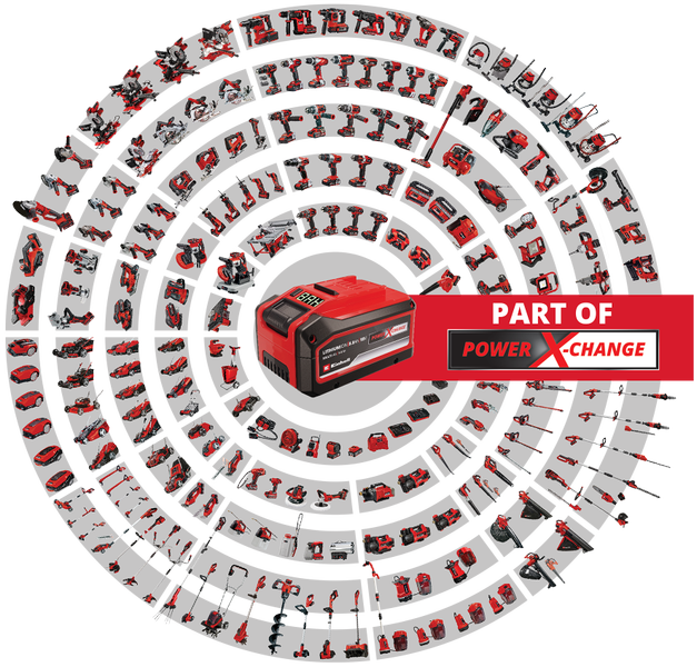 Actual product image Einhell One-hand battery lawnmower GE-CM 36/43 Li M- Solo (Rechargeable battery operated)