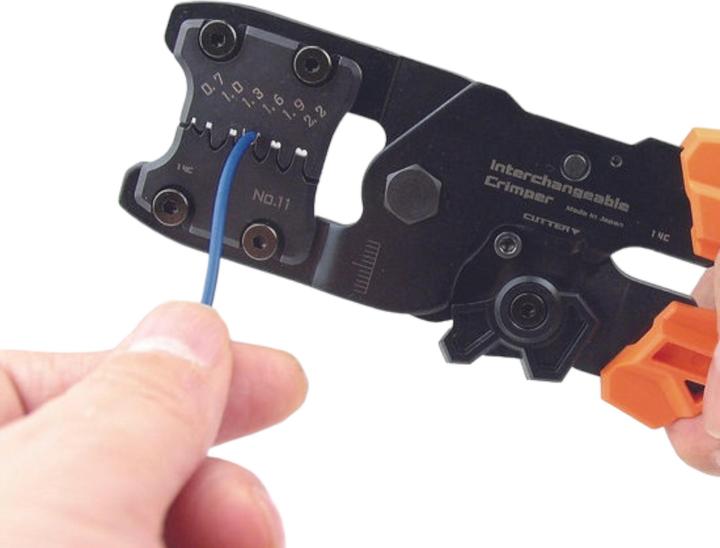 Actual product image Engineer PAD-02 Crimping pliers set with interchangeable inserts (300 mm)