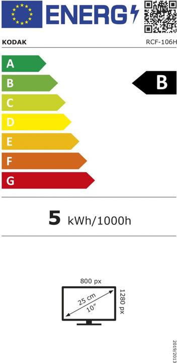 Energy Label Kodak RCF-106H (10", 1280 x 800 pixels)