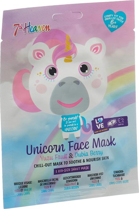 Actual product image Face Food Unicorn face mask