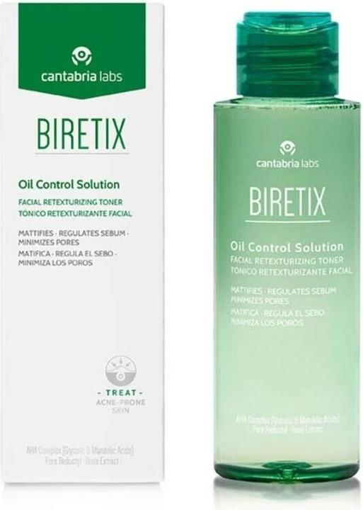 Immagine prodotto Cantabria Labs Biretix Oil Control Solution Tonico Ristrutturante per il viso 100ml (Olio detergente, 100 ml)