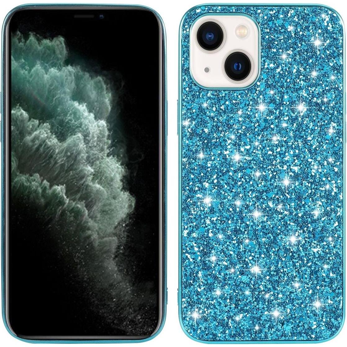 König Design Schutz Handy Hülle für Apple iPhone 15 Case Cover Glitzer Bumper Etuis Tasche (Apple iPhone 15), Smartphone...