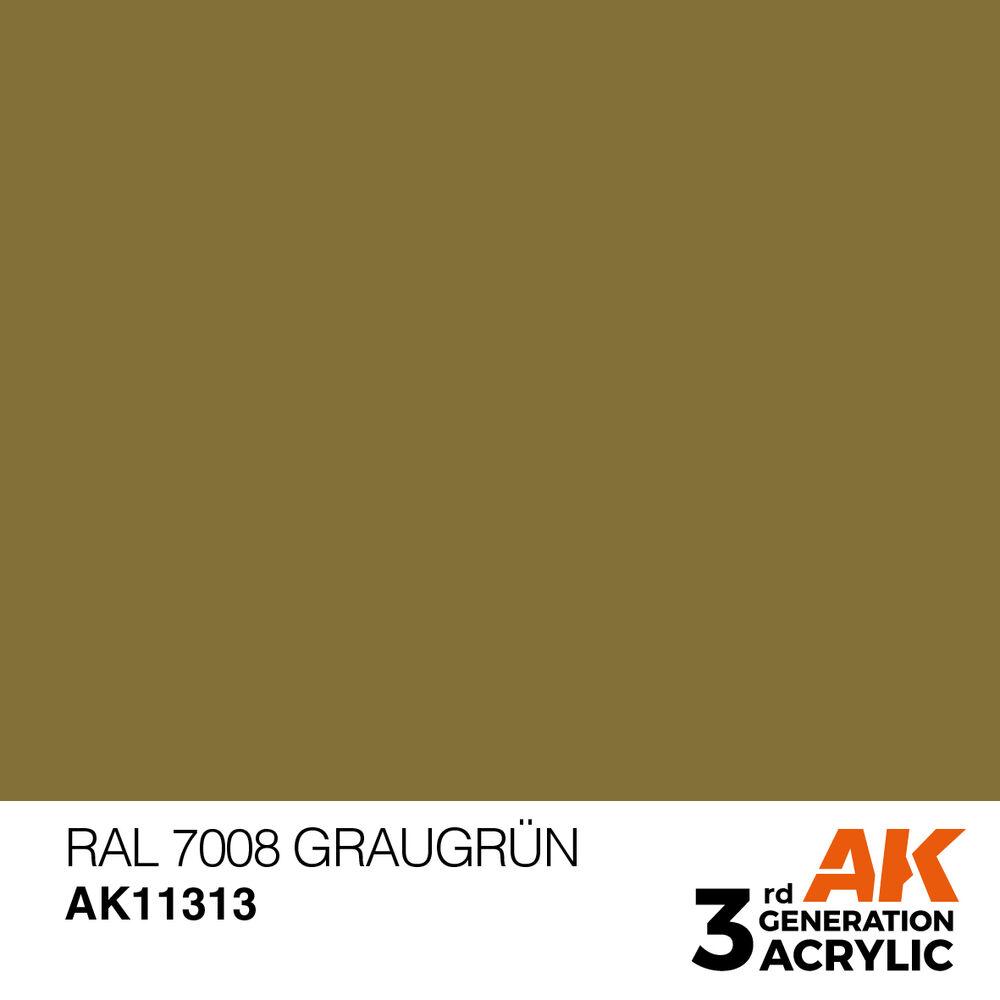AK Interactive, Künstlerfarbe + Bastelfarbe, RAL 7008 Graugrün (RAL 7008 Graugrün)