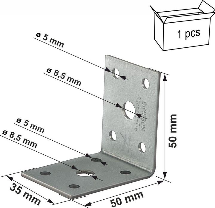Actual product image Simpson Sst angle connector (Angle connector, 1 pcs.)