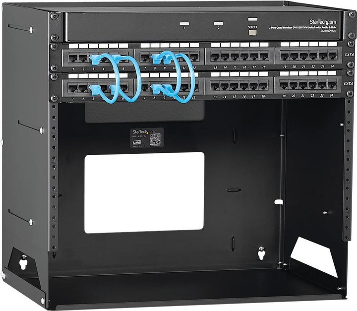 Produktbild StarTech 8u Wall-Mount Rack With Shelf (8 HE, 19 Zoll Rack)