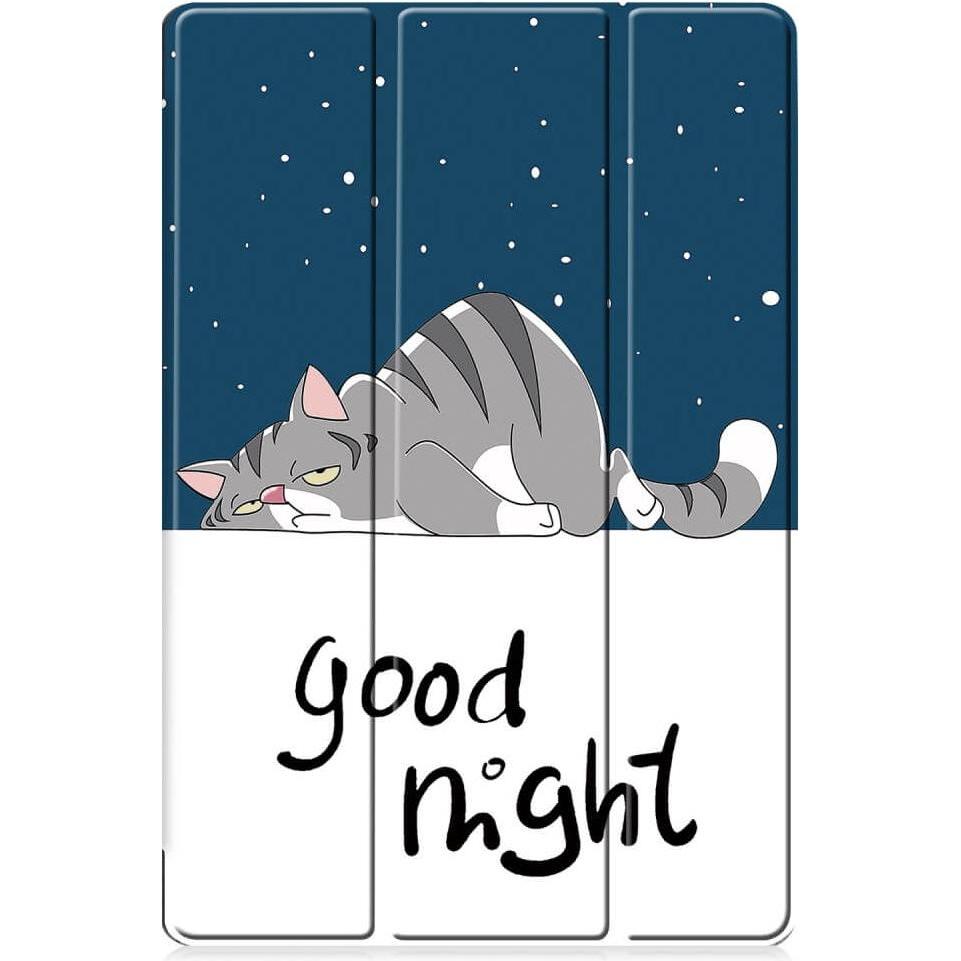 Cover-Discount Galaxy Tab S9 FE+ - Tri-fold Smart Case Good Night (Galaxy Tab S9 FE+), Tablet Hülle, Grau