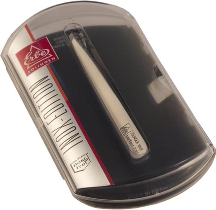 Immagine prodotto Erbe Pinzetta Pinzetta, inossidabile, angolata, 9,7 cm INOX in scatola di plastica / 1 pz.